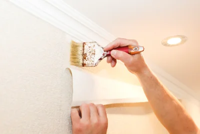 Pose de papier peint à Meillant — revêtements muraux et toiles de verre